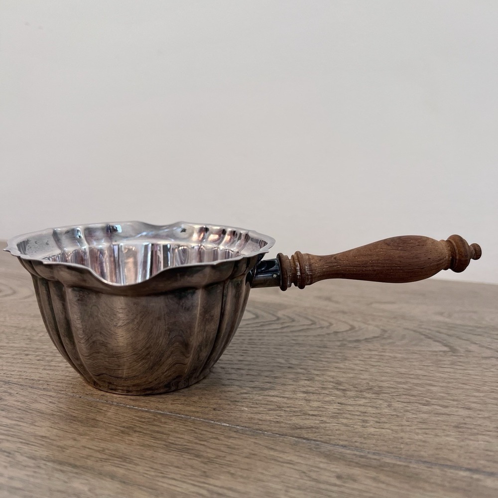 Vintage Gorham Chippendale Wooden Handle Silverplate Brandy Warmer/Chafing YC675 - Picture 3 of 9